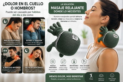 Masajeador de cuello y hombros con calor